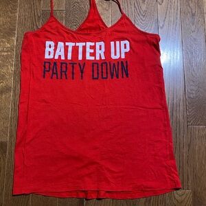 PINK Victoria's Secret Red Party Tank Top